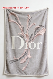 Dior 3D Sculptural Flannel Sofa Throw Blanket D061